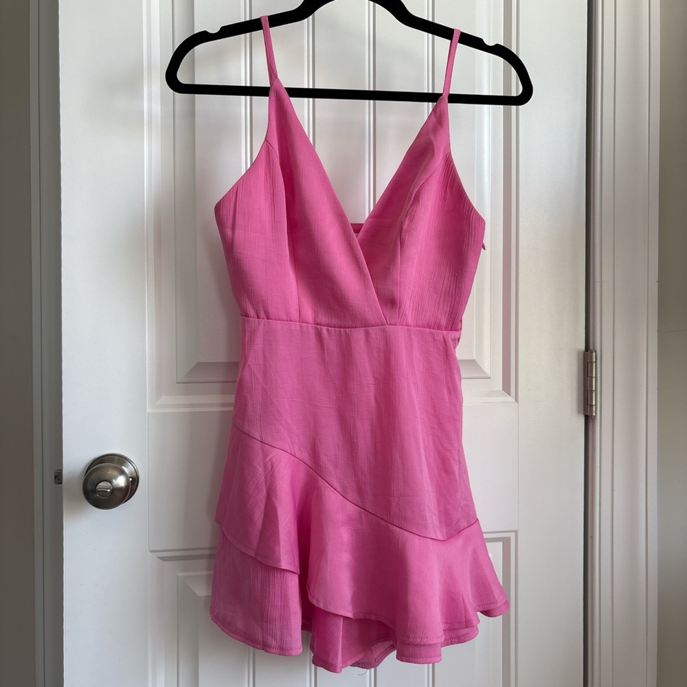 Hello Molly Vibrant Pink Mini Dress